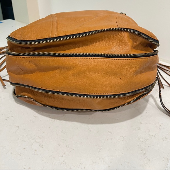 orYANY Tan Hobo Expandable bag with Tassels - Picture 5 of 10